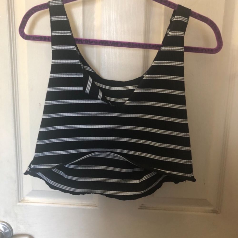 Stripped Crop Top